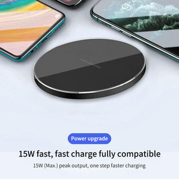 Pad de recharge sans fil rapide portatif certifié CE Qi 15w Pour téléphone intelligent