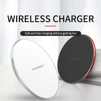 Pad de recharge sans fil rapide portatif certifié CE Qi 15w Pour téléphone intelligent