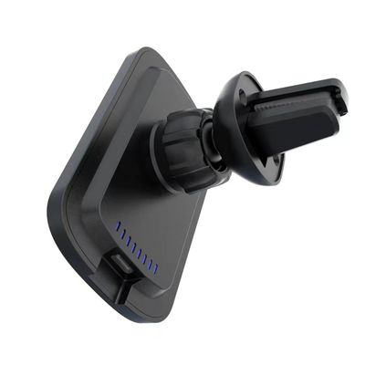 Chargeur de voiture sans fil compatible, chargeur de voiture Qi magnétique 10W