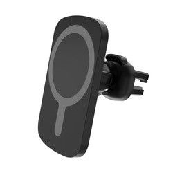 Chargeur de voiture sans fil compatible, chargeur de voiture Qi magnétique 10W