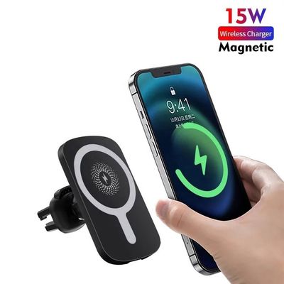Chargeur de voiture sans fil compatible, chargeur de voiture Qi magnétique 10W