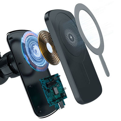 Chargement rapide Chargeur de voiture sans fil Qi 5V Portable Magnétique Multifonctionnel