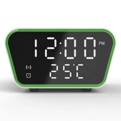 Le chargeur sans fil Qi est certifié ROHS Alarme d'horloge 253g Avec charge rapide