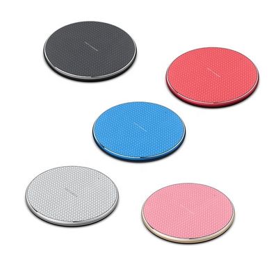 Chargeur sans fil Qi rapide en alliage d'aluminium