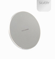 Chargeur sans fil Qi rapide en alliage d'aluminium