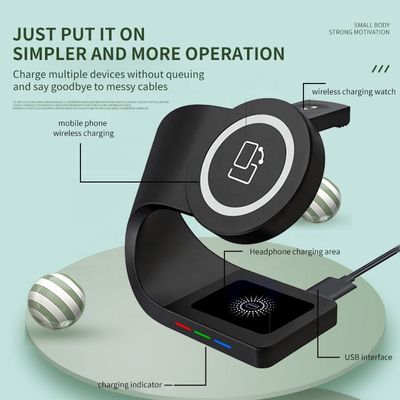 Magnétique intelligent 4 en 1 chargeur rapide 10W multi-fonction Pour Android