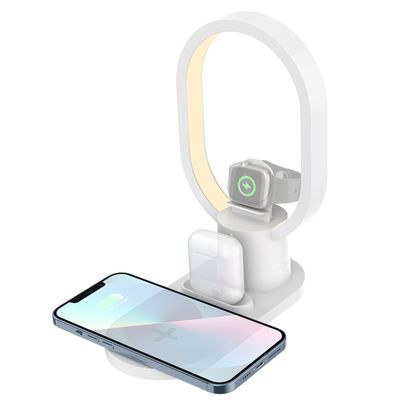 Lampe à LED rapide multi-fonctionnelle, 3 en 1 lampe de nuit chargeur sans fil
