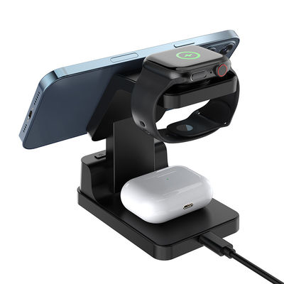 Rapide mobile Qi chargeur sans fil 15W 3 en 1 pour le téléphone de surveillance