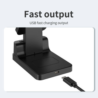 Rapide mobile Qi chargeur sans fil 15W 3 en 1 pour le téléphone de surveillance