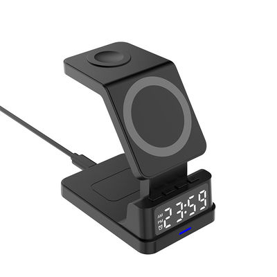 Chargeur de téléphone sans fil pliable, 4 en 1 Chargeur sans fil rapide 15W