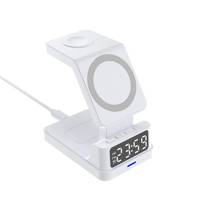 Chargeur de téléphone sans fil pliable, 4 en 1 Chargeur sans fil rapide 15W