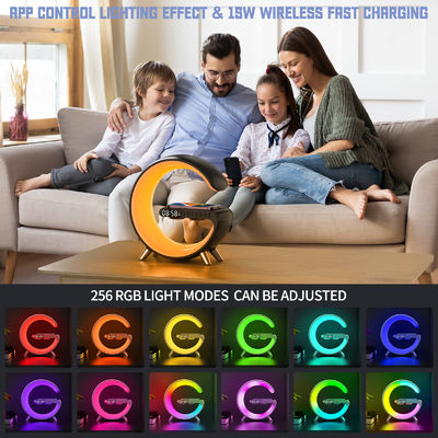 Le haut-parleur du réveil coloré Chargeur sans fil, PC Qi Chargeur haut-parleur