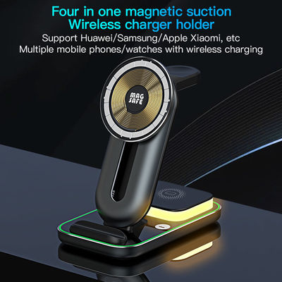 Chargeur sans fil Qi magnétique 4 en 1 court-circuit universel