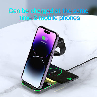 Chargeur sans fil Qi magnétique 4 en 1 court-circuit universel