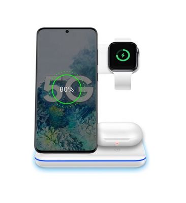 Chargeur sans fil multi-fonctionnel Qi à court-circuit 15w