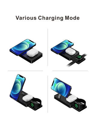 Chargeur sans fil Qi magnétique 3 en 1, base de charge sans fil pour Iphone 9V
