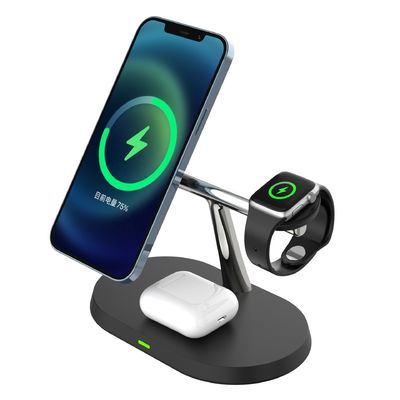 Station de recharge multi-fonction, chargeur sans fil rapide ABS Qi