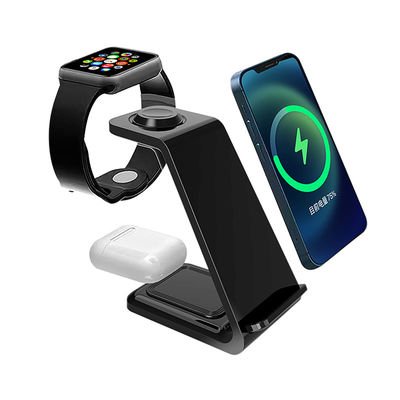 Chargeur sans fil multifonctionnel Qi 3 en 1 15w Pour Iphone Iwatch Type de support téléphonique