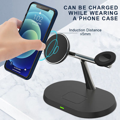 Station de recharge multi-fonction, chargeur sans fil rapide ABS Qi