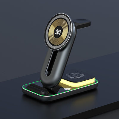 Chargeur sans fil Qi magnétique 4 en 1 court-circuit universel