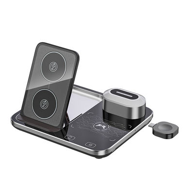 Dimming rapide Qi chargeur sans fil Dock Stand 15W Haute efficacité
