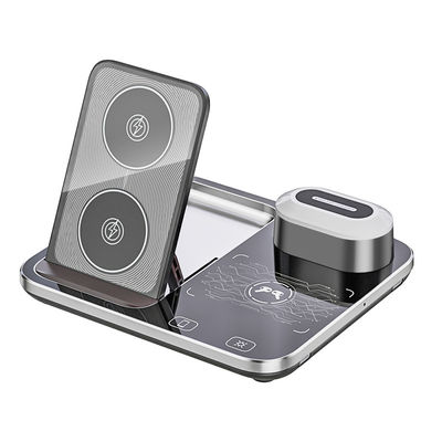 Chargeur sans fil RGB Qi Base de dock 205KHz Noir Pour la décoration de la maison
