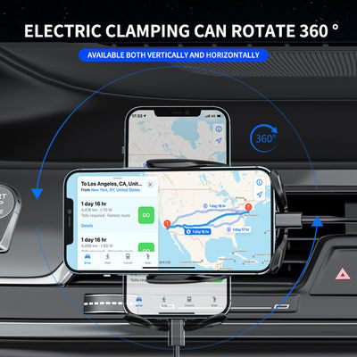 Chargeur de voiture sans fil ABS blanc 15w Qi 9V pour téléphone portable