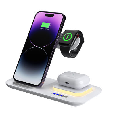 Le chargeur sans fil pliable à LED compatible, le chargeur magnétique 15W