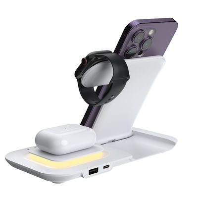 ABS Charge rapide Qi magnétique Stand de charge sans fil 9V Pour Apple