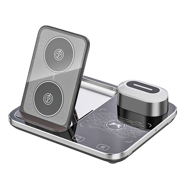 Chargeur sans fil RGB Qi Base de dock 205KHz Noir Pour la décoration de la maison